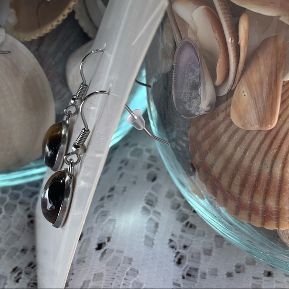 Tigers Eye Earrings, Handmade, NWT - Picture 4 of 5